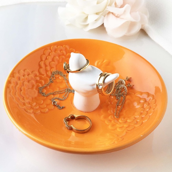 Elegant Ceramic Bird Jewelry Organizer Dish - Picture 6 of 6
